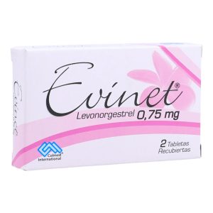 EVINET 0.75 MG CAJA X 2 TAB (LEVONORGESTREL)