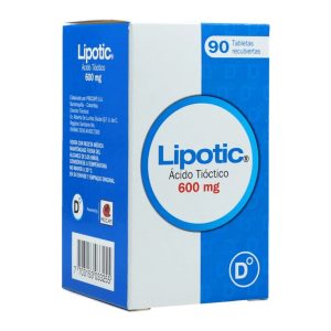 LIPOTIC 600 MG TAB REC X 90 UND