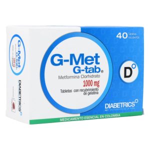 G-MET 1000 MG CJA 40 TAB CJA X 40 TAB (METFORMINA)