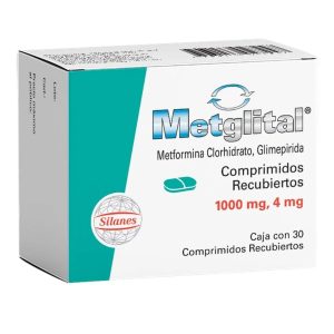 METGLITAL 4/1000MG TAB CAJ X 30 (GLIMEPIRIDA+METFORMINA)