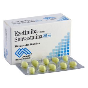 EZETIMIBA 10 MG+SIMVASTA 20 MG CJA X 30 UND COLMED CJA X 30 CGB (EZETIMIBA+SIMVASTATINA)