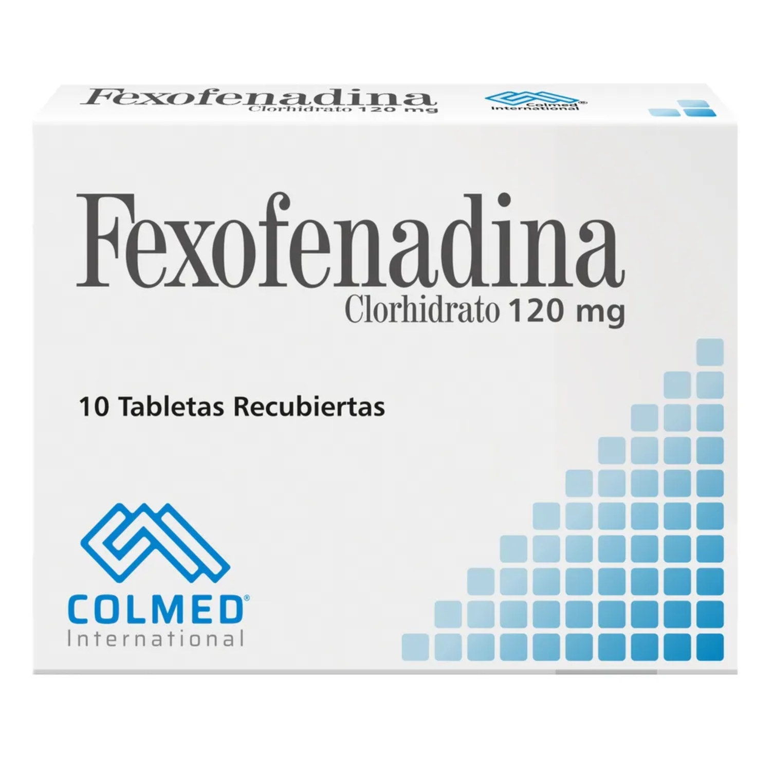 FEXOFENADINA HCL 120MG COLMED CAJ X 10 TAB CAJA X 10 TAB (FEXOFENADINA)