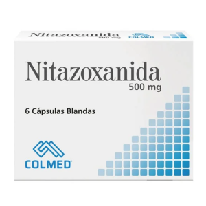 NITAZOXANIDA 500 MG CBG CJA X 6 UND CJA X 6 UND (NITAZOXANIDA)