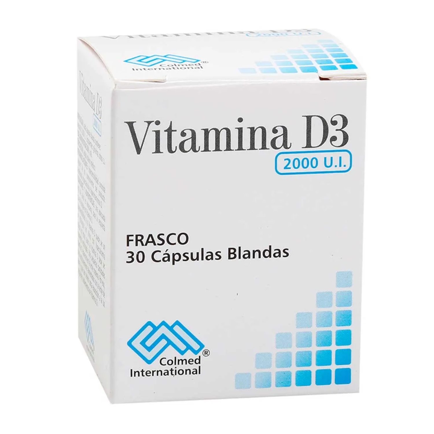 VITAMINA D3 2000 UI CBG FCO X30 UND COLMED FCO X30 CGB (COLECALCIFEROL (VITAMINA D3))