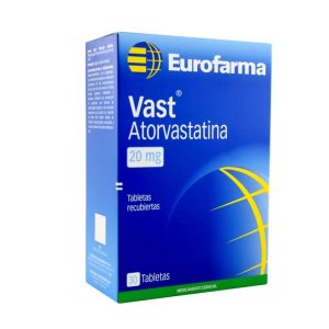 VAST 20 MG CAJA X 30 TAB (ATORVASTATINA)