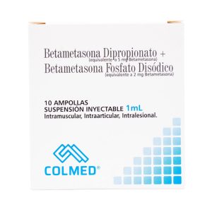 BETAMETASONA FOSFATO+DIPROP. 1ML X 10