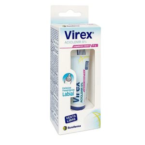 VIREX UNG LABIAL 5%  CJA CON TUBO X10G CAJA TUBO X 10G (ACICLOVIR BASE 5G)