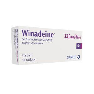 WINADEINE 325MG+8MG CJA X 10TAB CAJA X 10 TABLETAS