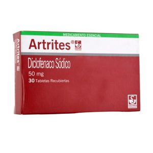 ARTRITES 50 MG CAJA X 30 TAB (DICLOFENACO)