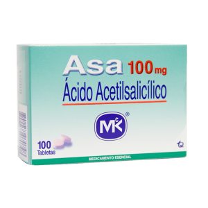 ASA MK 100MG TABLETAS CAJA X 100 TAB (ACETILSALICILICO ACIDO)