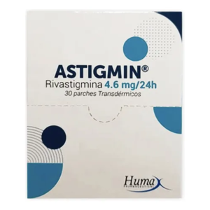 ASTIGMIN (RIVASTIGMINA) 4,6MG/24H - 9MG CJ X 30 PARCHES CAJA X 30 PARCHES