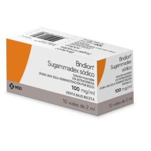 BRIDION 200MG/2ML 10 VIALS COL CAJA X 10 VIAL (SUGAMMADEX)