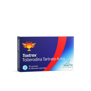 TOXTREX 4MG CJA X 30 CAPSULAS CAJA X 30 CAPSULAS (TOLTERODINA 4MG)