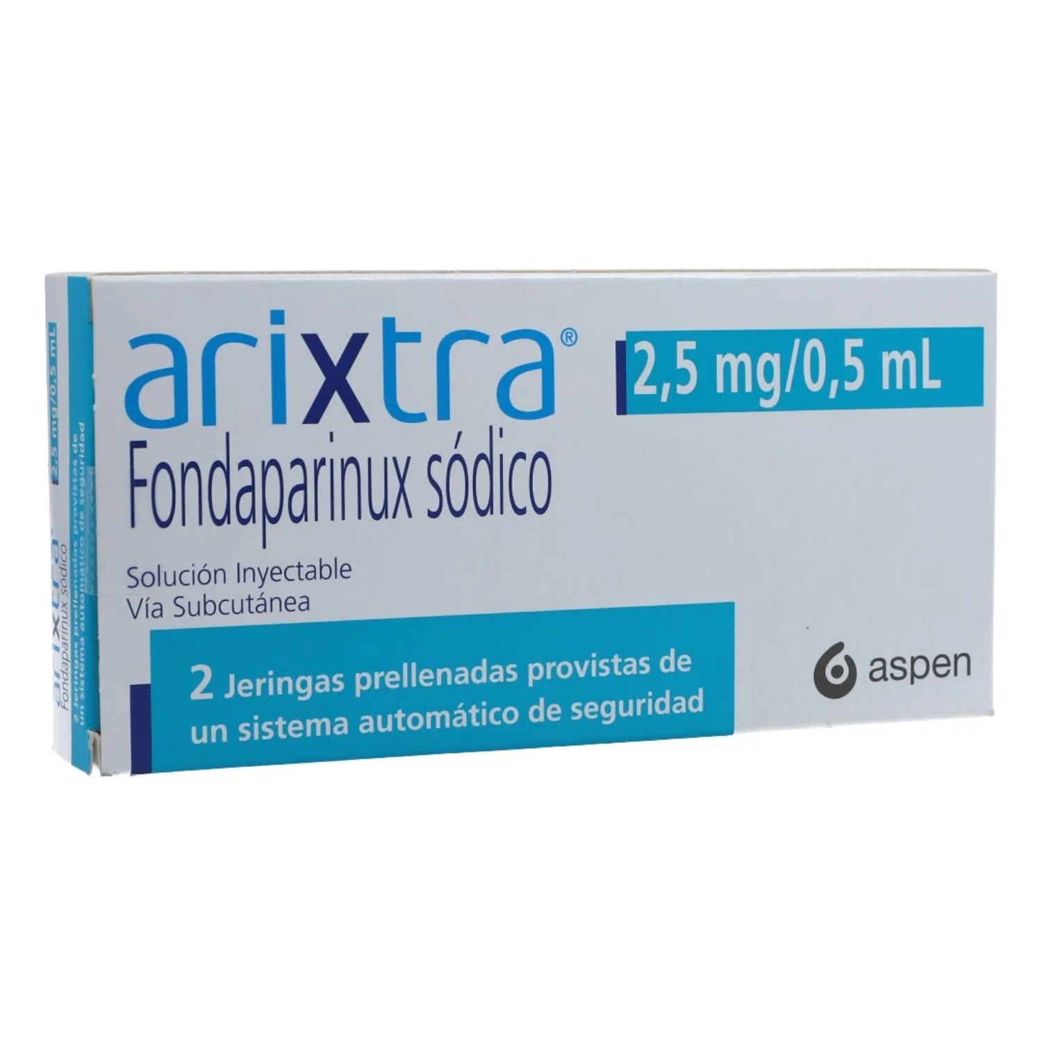 ARIXTRA 2.5 MG / 0.5 ML X 2 JERINGAS PRELL CAJ X 2 JERIN PRELLE (FONDAPARINUX SODICO)