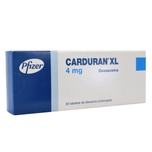 CARDURAN XL 4MG X 30 TAB LIBER SOSTENIDA CAJ X 30 TAB (DOXAZOSINA MESILATO)