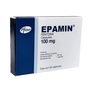 EPAMIN 100MG X 50 CAPSULAS CAJ X 50 CAP (FENITOINA SODICA)