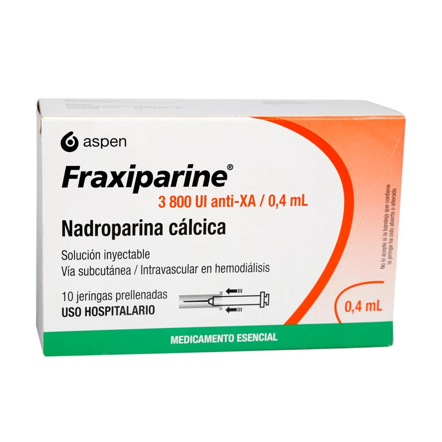 FRAXIPARINE 3800 UI / 0.4 ML X 10 JERI PRELL CAJ X 10 JERIN PRELLE (NADROPARINA CALCICA)