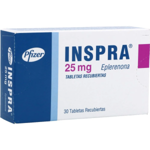 INSPRA 25MG X 30 TAB RECUBI CAJ X 30 TAB (EPLERENONA)