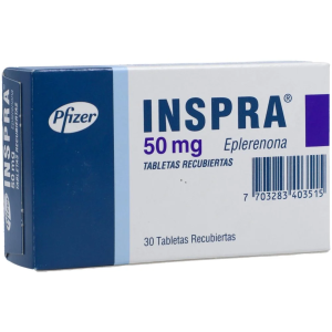 INSPRA 50MG X 30 TAB RECUBI CAJ X 30 TAB (EPLERENONA)