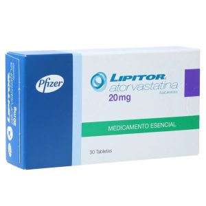 LIPITOR 20MG X 30 TAB CAJ X 30 TAB (ATORVASTATINA)