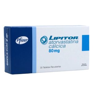 LIPITOR 80MG X 30 TAB CAJ X 30 TAB (ATORVASTATINA)