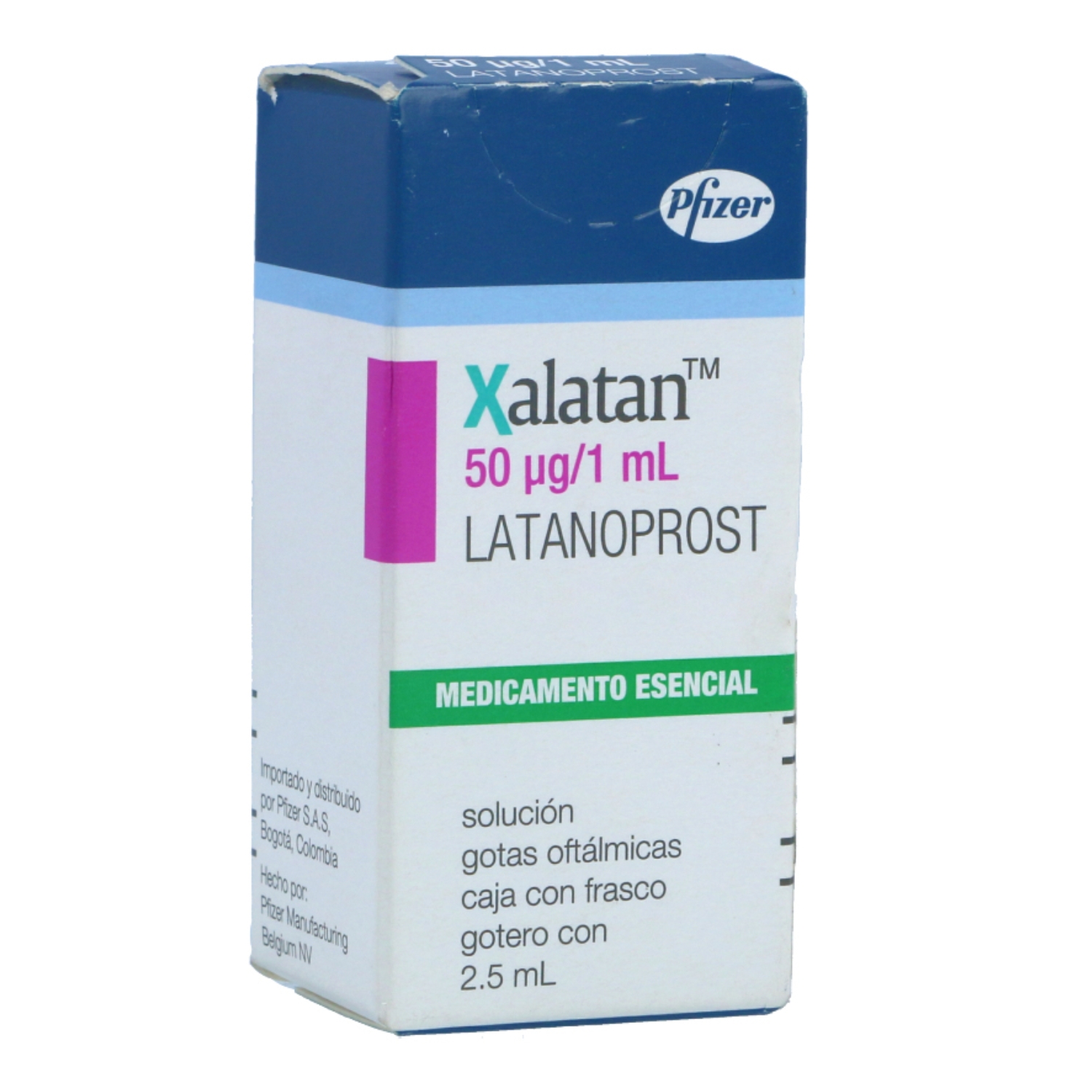 XALATAN 50MCG/ML SOLU OFTAL FRASCO GOT X 2.5 ML FRASCO GOTERO X 2.5 ML (LATANOPROST)