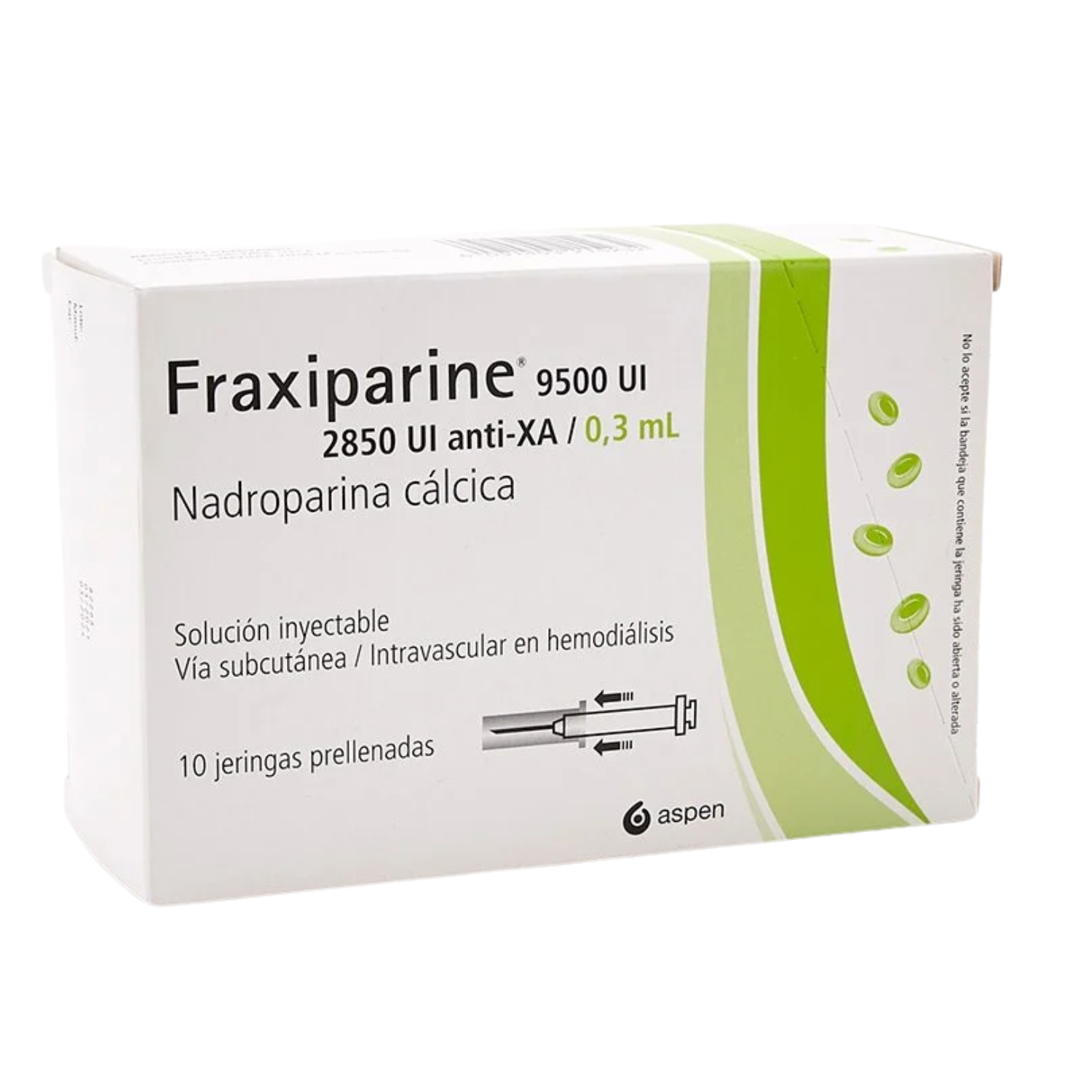 FRAXIPARINE 2850 UI / 0.3 ML X 10 JERI PRELL CAJ X 10 JERIN PRELLE (NADROPARINA CALCICA)