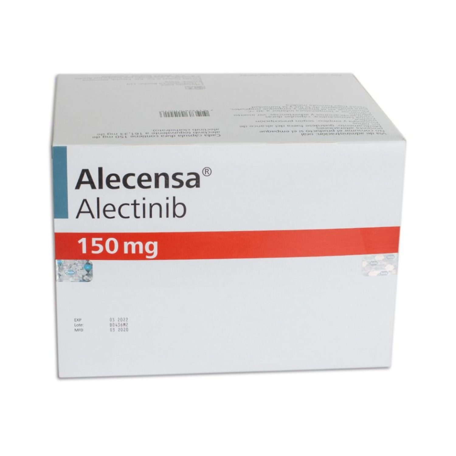 ALECENSA 150 MG CAJA X 224 CAPSULAS DURAS CAJA X 224 CAPSULAS (ALECTINIB)