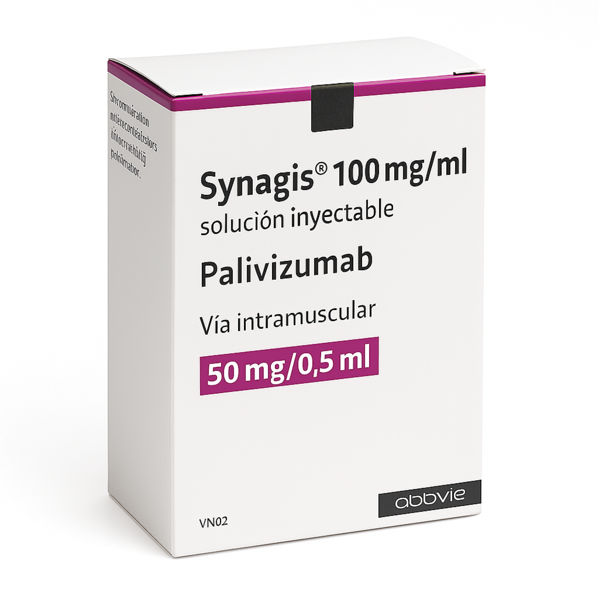 SYNAGIS 50mg SOLUCION PARA INYECCIÓN VIAL X 50 MG (PALIVIZUMAB ...